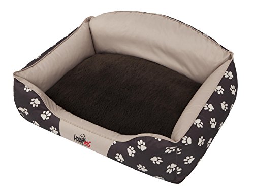 Hobbydog XL KREBEK2 Dog Bed Royal Exclusive XL 84X65 Beige Crown, XL, Multicolored, 2.8 kg von Hobbydog