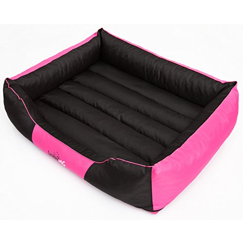 Hobbydog L CORROZ17 Dog Bed Comfort L 65X50 cm Pink, L, Pink, 1.8 kg von Hobbydog