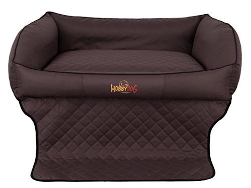 Hobbydog R1 ROTCBR2 Royal Trunk Das Lager/Bett, Die Couch für einen Hund Zum Kofferraum, 90 x 70 cm, M, dunkel braun von Hobbydog