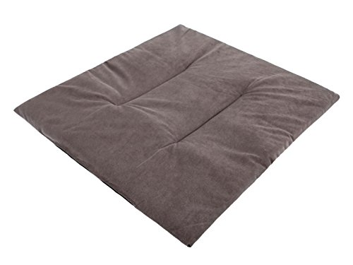 Hobbydog R2 PUBGRW8 Kissen Aus Veloursleder Für Hundezwinger Größe R2-41 X 35 cm Grau Veloursleder Bett Betten Hundematte Slim Matte Matratze Platz Schlafplatz, S, Gray, 200 g von Hobbydog