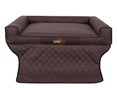 Hobbydog R2 VITCBR2 Viki Trunk Das Lager/Bett, Die Couch für einen Hund Zum Kofferraum, 100 x 80 cm, L, dunkel braun von Hobbydog