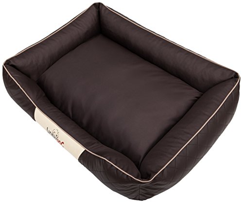 Hobbydog R4CEPBRA3 Hundebett/Sofa/Korb Cesar Perfect Kunstleder, Kodura, braun, Größe R4, 114 x 84 x 25 cm von Hobbydog