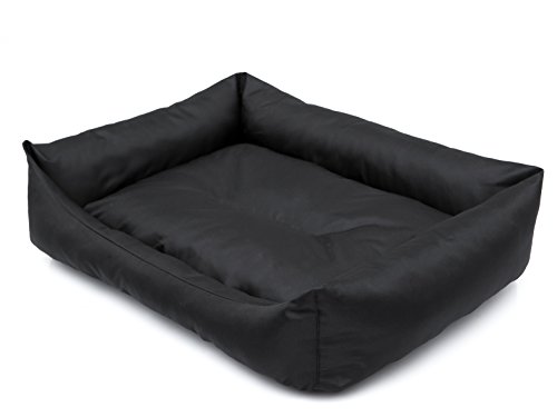 Hobbydog XL LECCZA5 Hundebett Eco - 82 X 60 cm Schwarz Bett Betten, XL, Black, 2 kg von Hobbydog