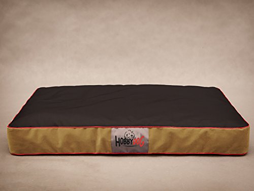 Hobbydog XLMATFZC4 Hundematratze Hundebett Hundesofa Hundekorb flok, XL, 110 x 90 x 12 cm, schwarz von Hobbydog