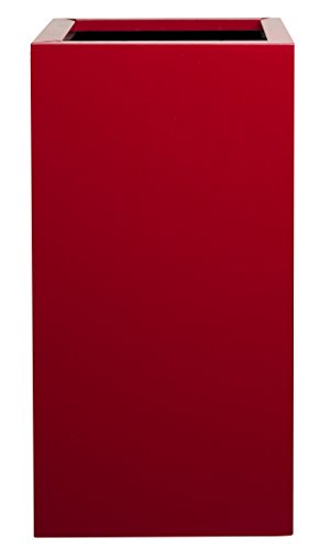 Hobby Flower Steel Plus – Pflanzengefäß mit Einsatz-System 35 x 35 x 70 cm rot von Hobby Flower
