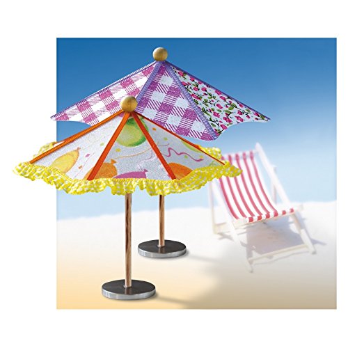 CREApop® Sonnenschirm 15 x 13 cm hoch , zum selberbasteln von Hobbyfun