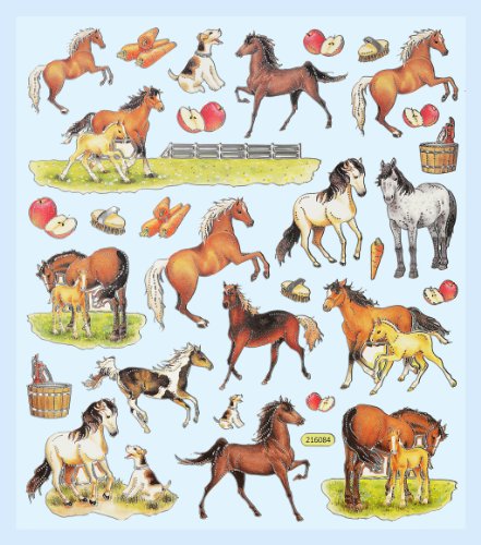 Hobby Design Sticker * Pferd - Pferde - Fohlen * Aufkleber 3452315 von Hobbyfun