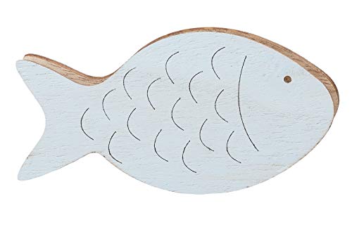 Hobbyfun Deko-Fisch m. Klammer ca. 10,5 cm, hellblau von Hobbyfun
