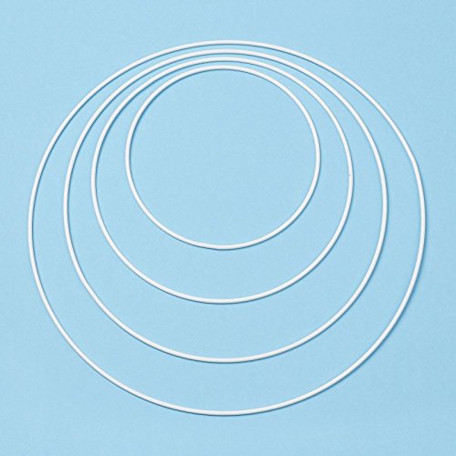 Hobbyfun Metall-Ring 15 cm, Weiss Beschichtet von Hobbyfun