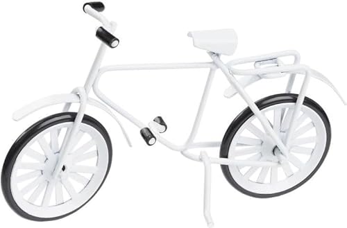 Hobbyfun Miniatur-Fahrrad Weiss 9,5cm von Hobbyfun