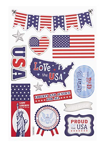 Hobbyfun Sticker USA Sheet 13 x 18 cm von Hobbyfun