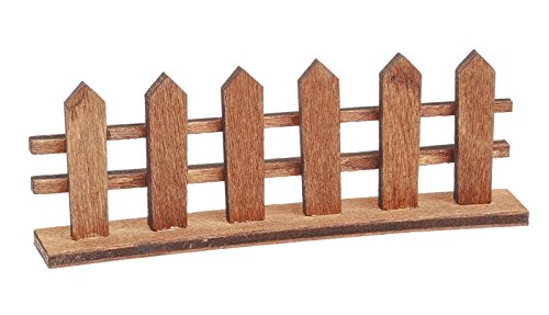 Hobbyfun Zaun 8,5 x 3 cm, Braun von Hobbyfun