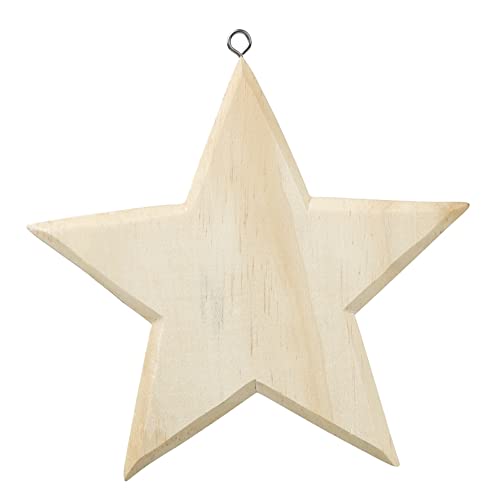 Holz-Stern ca. 19 cm von Hobbyfun