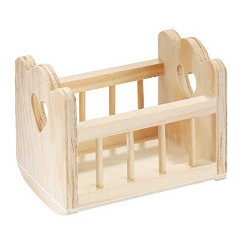 Holzwiege 10 x 7 x 8 cm von Hobbyfun