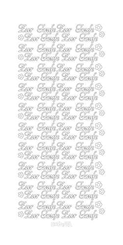 "Konturensticker ""Zur Taufe"" silber-glänzend" von Hobbyfun