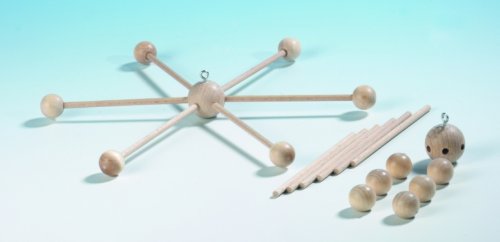 Mobilekreuz Stern mittel 4 x 100 mm x 20 cm Mobilekreuz Stern mittel 4 x 100 mm x 20 cm von Hobbyfun