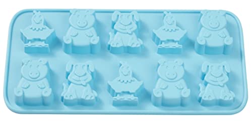 Silikonform Tiere Bauernhof ca. 20,3 x 10,5 x 1,2cm von Hobbyfun