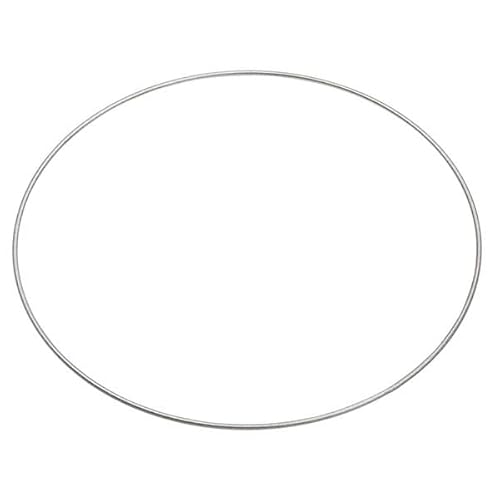 roße Metall Ring Reifen beschichtet in weiß, Silber, schwarz & Gold, Metallring Floral Hoops Ringe Kranz Makramee Ringe für Traumfänger Ring, Makramee Ring (30 cm, Silber, 1) von Hobbyfun