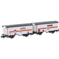 Hobbytrain H24253 N 2er-Set Bahnbauwagen K3 der SERSA von Hobbytrain