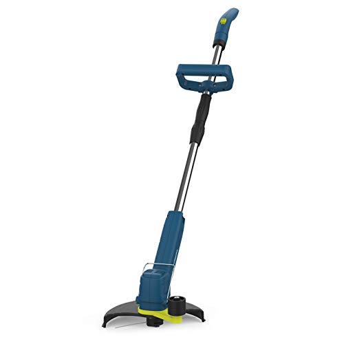 Hoberg Flex-Rasentrimmer mit integriertem Akku | verwendbar mit Kabelbindern & Trimmerfäden | Netzteil inklusive | komfortable 1,2 kg Gewicht [18 W] von Hoberg