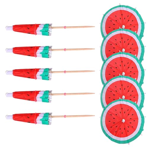 Hobngmuc 10 Stück Cocktail Schirmchen Aus Papier, Mehrzweck Getränkeschirm Zahnstocher - Hawaii-Partyzubehör Cocktail Zubehör Für Strande, Pool Und Familienfeiern von Hobngmuc