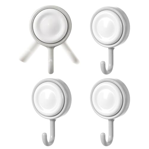 Hobngmuc Adhesive Hooks Heavy Duty | 4 Stück Klebehaken 360 Grad Drehbar,Haushaltswaren Für Badezimmer Nachttisch - Sommerhaus Garten See Hütte Hobngmuc Adhesive Hooks Heavy Duty | 4 Stück Klebehaken 360 Grad Drehbar,Haushaltswaren Für Badezimmer Nachttisch - Sommerhaus Garten See Hütte von Hobngmuc