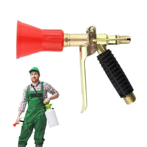 Hobngmuc Hochdruck-Wasser-Sprühgerät - Handheld Hochdruck Agrarsprühgerät - Robustes Kupferrohr-Zerstäuber Mit Reichweite Garten Sprühsystem Für Frauen Und Männer von Hobngmuc