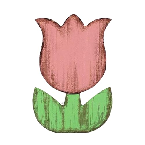 Hobngmuc Holzblumen - Frühlingsdekoration Für Zuhause - Dekorative Tulpengestecke Für Tisch, Und Schreibtisch von Hobngmuc