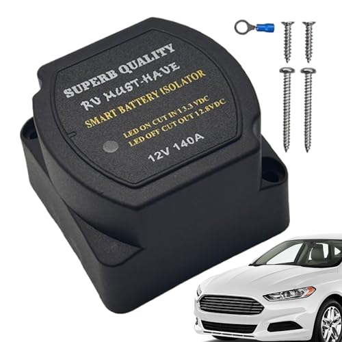 Hobngmuc Intelligenter Batterie-Isolator 12V | Marine Relais Steuerung - Controller Stabilizer Sicherheitsschutz für Automobil Wohnwagen Yacht Boot Hobngmuc Intelligenter Batterie-Isolator 12V | Marine Relais Steuerung - Controller Stabilizer Sicherheitsschutz für Automobil Wohnwagen Yacht Boot von Hobngmuc