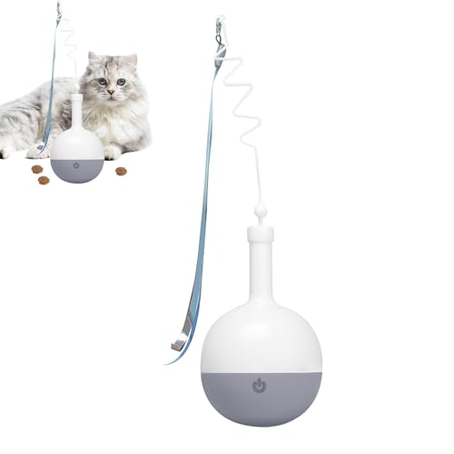 Hobngmuc Katzen Puzzle Futterautomat - Stimulierender Fressnapf Trainer für Katzen - Automatisches Kätzchen Spielzeug zur Bewegung,Für Fressnapf Bewegung Aktivität Beschäftigungs Spielzeug Hobngmuc Katzen Puzzle Futterautomat - Stimulierender Fressnapf Trainer für Katzen - Automatisches Kätzchen Spielzeug zur Bewegung,Für Fressnapf Bewegung Aktivität Beschäftigungs Spielzeug von Hobngmuc
