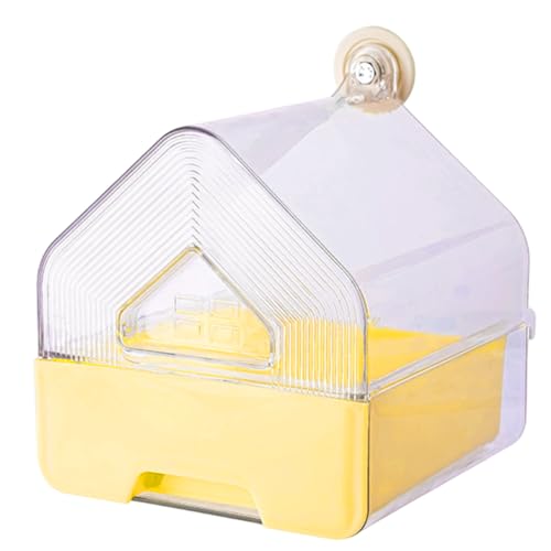 Hobngmuc Transparent Vogelhaus Fensterscheibe - Dekoratives Futterhaus, Badebereich Mit Transparenter Sicht | Einfache Nachfüllung & Reinigung Für Balkon, Terrasse & Garten​ von Hobngmuc