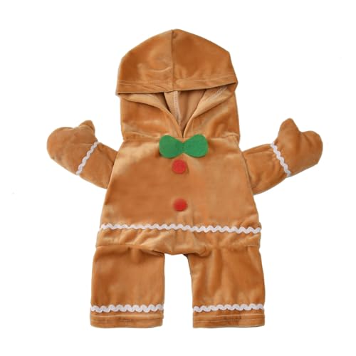 Hobngmuc Weihnachtskostüme für Hunde | -Haustierkostüm, Plüschpullover für Hund und Katze,Winter-Kapuzenpullover für kleine Hunde, warmer, weicher Hunde-Kapuzenpullover für Cosplay, Party, Verkleidung von Hobngmuc
