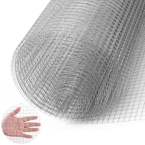 1m X5m Hasendraht 100cm Hasengitter Volierendraht 12x12mm Maulwurfgitter Wühlmausgitter Für Hochbeet Zaun Hühnerdraht Maschendrahtzaun Kaninchendraht 0,7 mm Verzinkt Drahtgitter (3pcs) von Hocamel