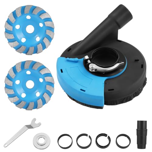 Absaugaufsatz Absaughaube für Winkelschleifer inkl. 2 * 125 mm Diamantschleiftopf PROFI QUALITÄT –Universal Passend – Bürsten Auswechselbar Absaugaufsatz Absaughaube für Winkelschleifer inkl. 2 * 125 mm Diamantschleiftopf PROFI QUALITÄT –Universal Passend – Bürsten Auswechselbar von Hocamel