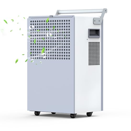 Luftentfeuchter elektrisch 60L/Tag bei 35°C/90% Luftfeuchtigkeit/24h, Raumgröße ca. 80m³, Intelligenter Entfeuchtermodus,Raum Entfeuchter Kindersicherung IP21 Schutz von Hocamel