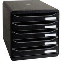 Exacompta Schubladenbox BIG-BOX PLUS 309714D 5Schübe schwarz von Jungheinrich PROFISHOP