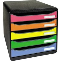 Exacompta Schubladenbox BIG-BOX PLUS 309798D 5Schübe farbig von Jungheinrich PROFISHOP