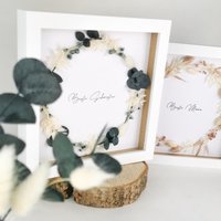 Bilderrahmen Mama, Schwester, Freundin Mit Trockenblumenkranz | Geschenk Mama Bilderrahmen Mama, Schwester, Freundin Mit Trockenblumenkranz | Geschenk Mama von HochgefuehlShop