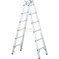 ZARGES Aluminium-Sprossenleiter, 2-seitig begehbar, Standhöhe 4,15 m ZARGES Aluminium-Sprossenleiter, 2-seitig begehbar, Standhöhe 4,15 m von ZARGES