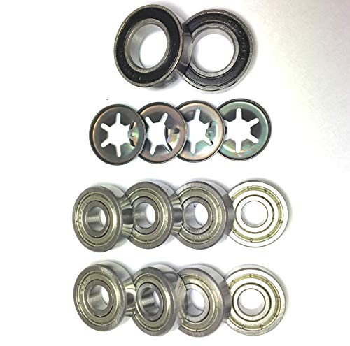 KUGELLAGER set für Vorderrad, für Achslager & für Gleitscheibe - Reparatursatz für - GARDENA SILENO Mähroboter - R100Li R130Li R160Li (Für das Modell: R130Li Jahr: 2016 - 2018) von Hochwertiger Aftermarket Teil