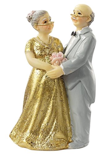 Goldene Hochzeit * Goldhochzeitspaar II * Tortendekoration * Tortenfigur * Tischdekoration von Hochzeit Dekoration
