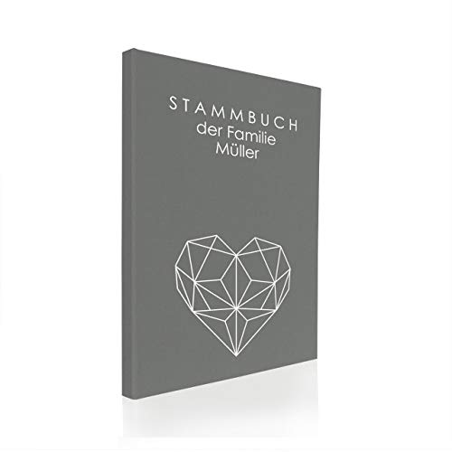 Hochzeitideal – Personalisiertes Stammbuch der Familie Nr. 146 grau DIN A4 - Buchbinderleinen Stammbuch Hochzeit - Familienbuch Standesamt mit 4-Fach Ringmechanik & 3 Klarsichthüllen Hochzeitideal – Personalisiertes Stammbuch der Familie Nr. 146 grau DIN A4 - Buchbinderleinen Stammbuch Hochzeit - Familienbuch Standesamt mit 4-Fach Ringmechanik & 3 Klarsichthüllen von Hochzeitideal