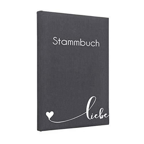 Hochzeitideal – Stammbuch der Familie Serie Liebe grau 21,0 cm x 15,0 cm - Buchbinderleinen Stammbuch Hochzeit - Familienbuch Standesamt mit 6-Fach Ringmechanik für Urkunden mit Behördenlochung Hochzeitideal – Stammbuch der Familie Serie Liebe grau 21,0 cm x 15,0 cm - Buchbinderleinen Stammbuch Hochzeit - Familienbuch Standesamt mit 6-Fach Ringmechanik für Urkunden mit Behördenlochung von Hochzeitideal
