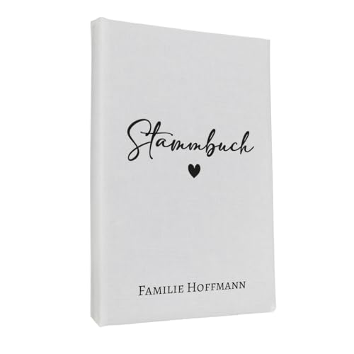 Hochzeitideal Stammbuch der Familie 'Tammy' Nr.302 inkl. Personalisierung (Weiß, A5) von Hochzeitideal