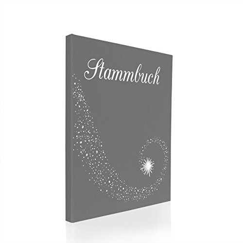 Hochzeitideal Stammbuch der Familie Serie Star A4 grau von Hochzeitideal