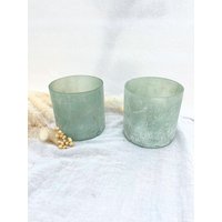 Windlicht Türkis | Hochzeitsdekoration Deko Hochzeit Teelichtglas Groß von Hochzeitspapeterie