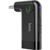 Drahtloser AUX Autoempfänger E53 in schwarz Bluetooth-Empfänger mit Miniklinke 3,5mm von Hoco