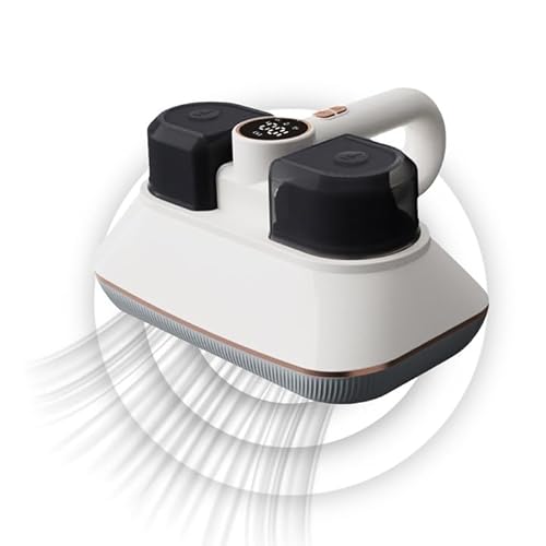Hocomay Milbensauger für Matratzen, Bett-Staubsauger mit UV-C Licht & LED Anzeige, 3 Geschwindigkeitsstufen, 15Kpa Doppelter Becher Matratzen Handstaubsauger für Bett, Sofa und Kissen von Hocomay