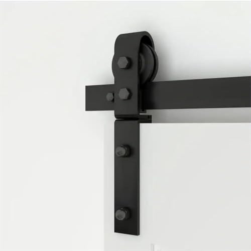 HOCONNIE 3.3FT/100cm Bi-Folding Sliding Barn Door Hardware Scheunentor Spur Set Falten Door Kit Platz Sparen für 2 Türen von Hoconnie