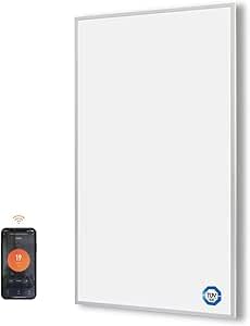 Hocosyme Infrarotheizung 1000 Watt, Infrarotheizung App Steuerbar - Wandmontage bis 120 Grad Celsius für - 1-3 Min auf Betriebstemperatur- WIFI (Tuya)- TÜV. von Hocosyme